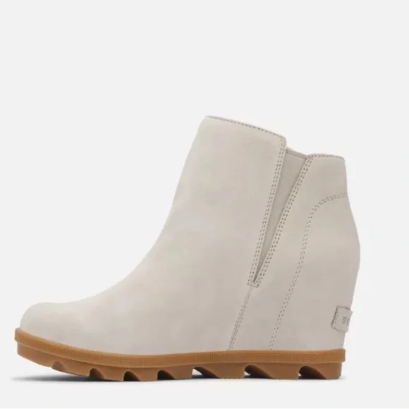 Sorel Cream Wedge Ankle Boots NWOT Sz 9 - Picture 4 of 10